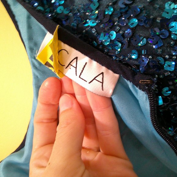 Scala Blue Sequin Mini Dress - Picture 8 of 10